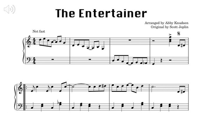 Learn The Entertainer on Piano – Free Sheet Music PDF & Simplified Arrangements