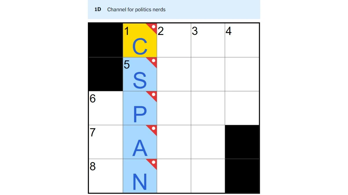 CSPAN: The Channel for Political Nerds in NYT Crossword Clue