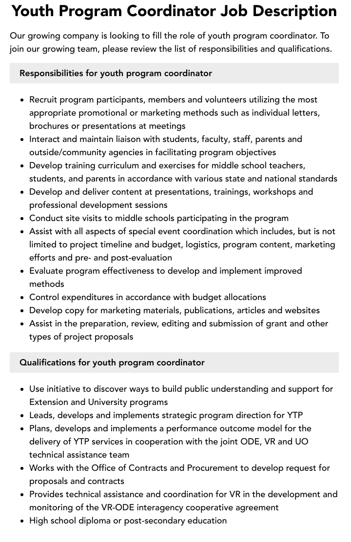 Public Health Educator Youth Prevention Coordinator: A Comprehensive Job Overview