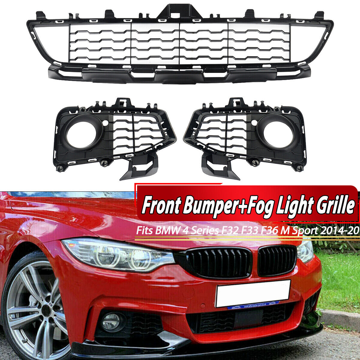 BMW F32 M Sport Bumper Grill Replacement – Genuine OEM Parts for F32/F33/F36