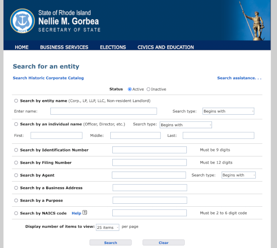 How to Use Rhode Island Business Search for Entity Lookup