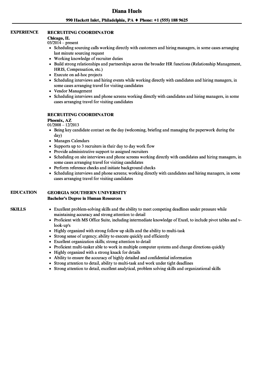 Comprehensive Job Description Template for Sports Recruiting Coordinator Position
