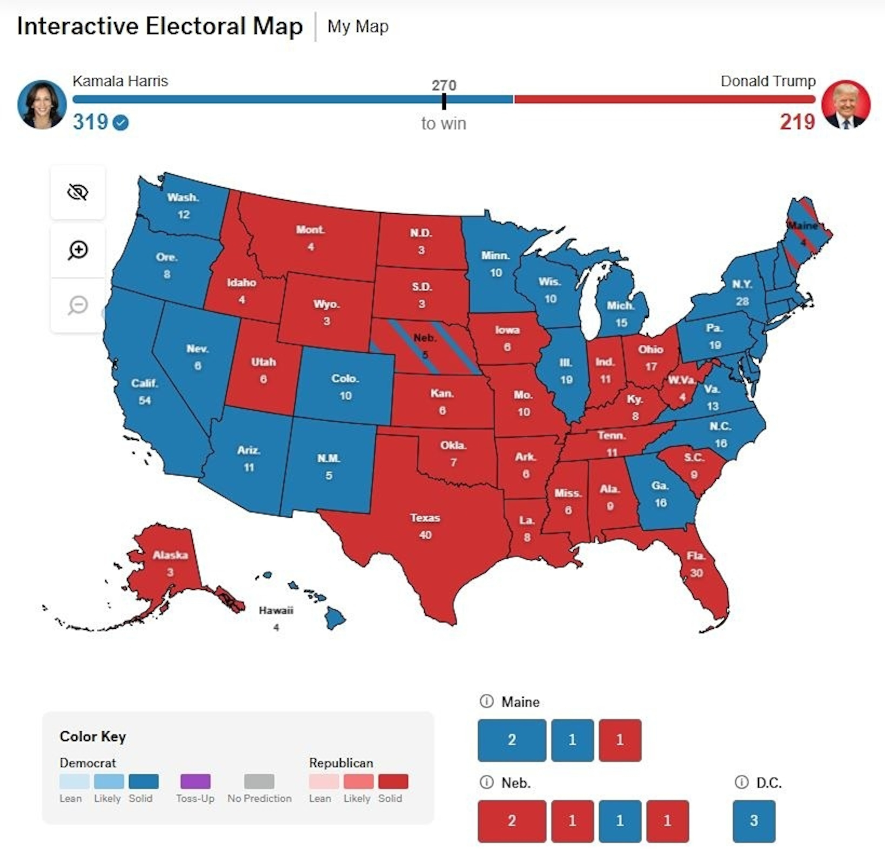 How Real Clear Politics Defines Swing States in the 2024 Election