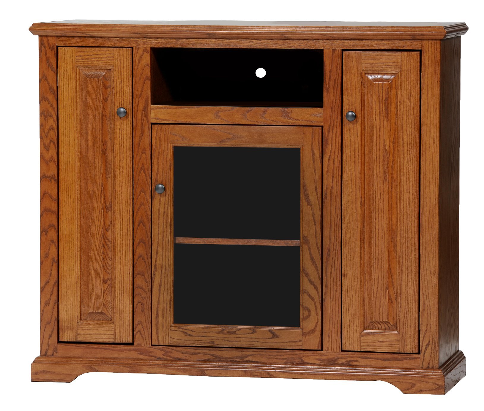 Discover the American Heartland Deluxe Entertainment Console in Light Oak Finish