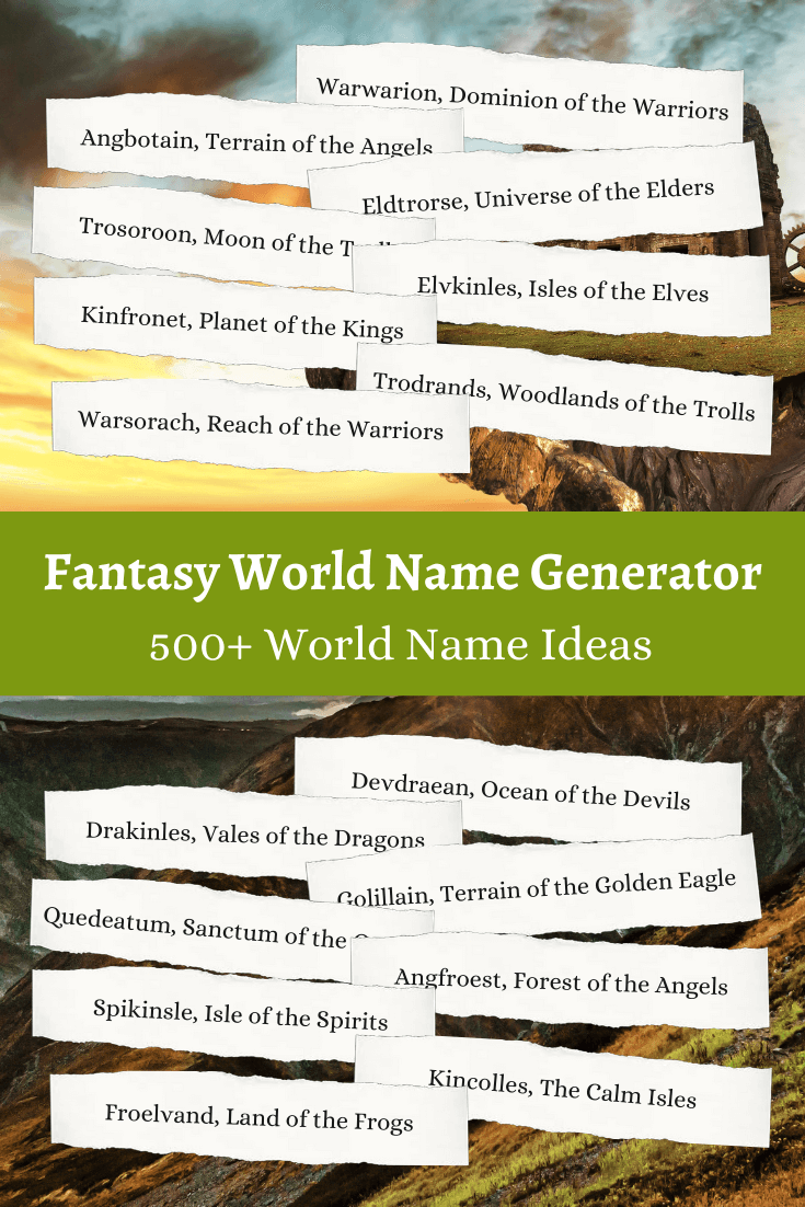 Fantasy World Name Generator: Discover Perfect Names for Your Fictional Universe