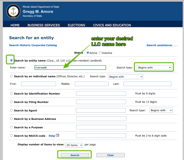 How to Use Rhode Island Business Search for Entity Lookup
