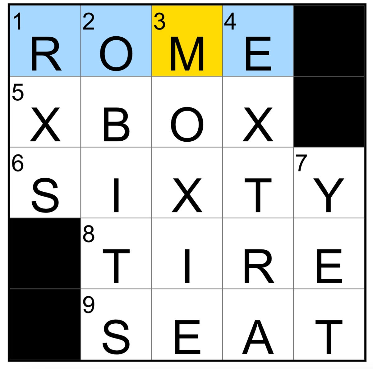 NYT Mini Crossword: Rome - City with a Pasta Museum
