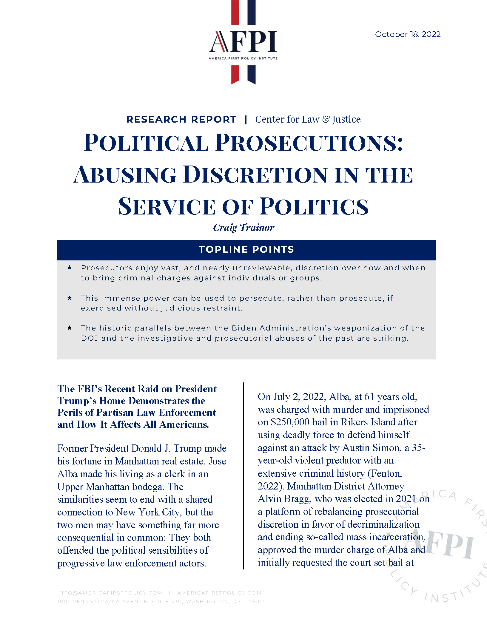 The Politics of Prosecution: Understanding the Decision to Prosecute