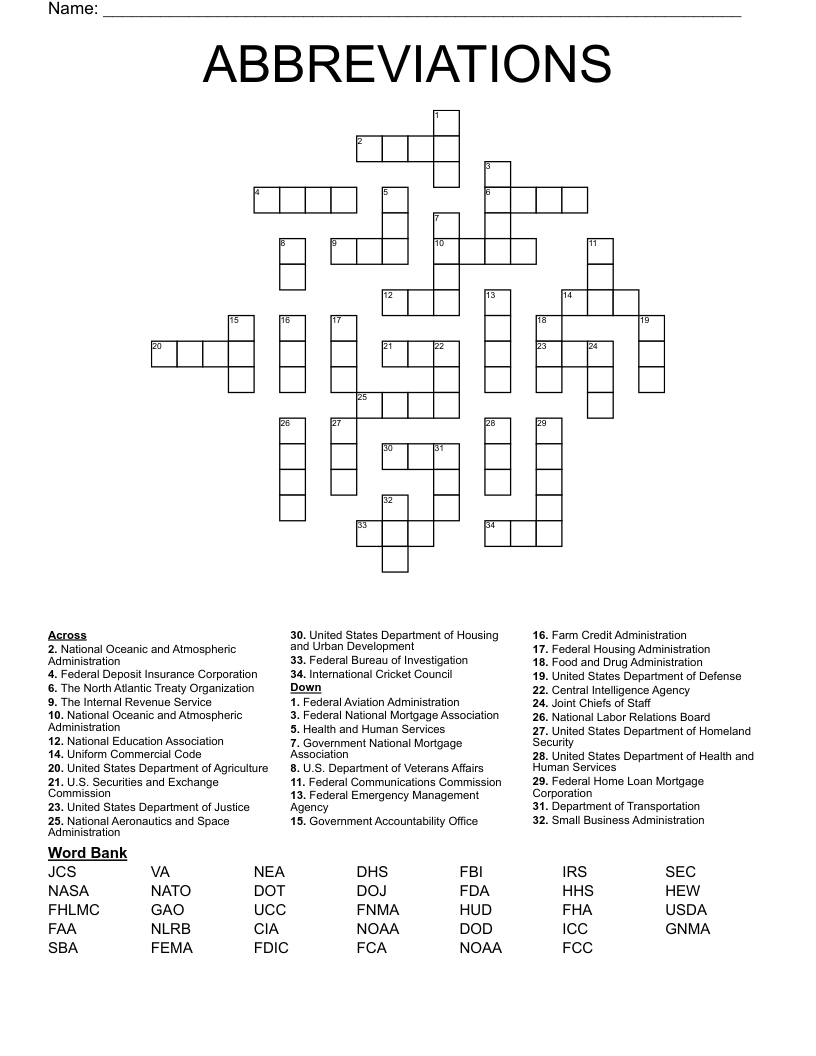 Unlock the Secrets of Business Letter Abbreviations Crossword Puzzles