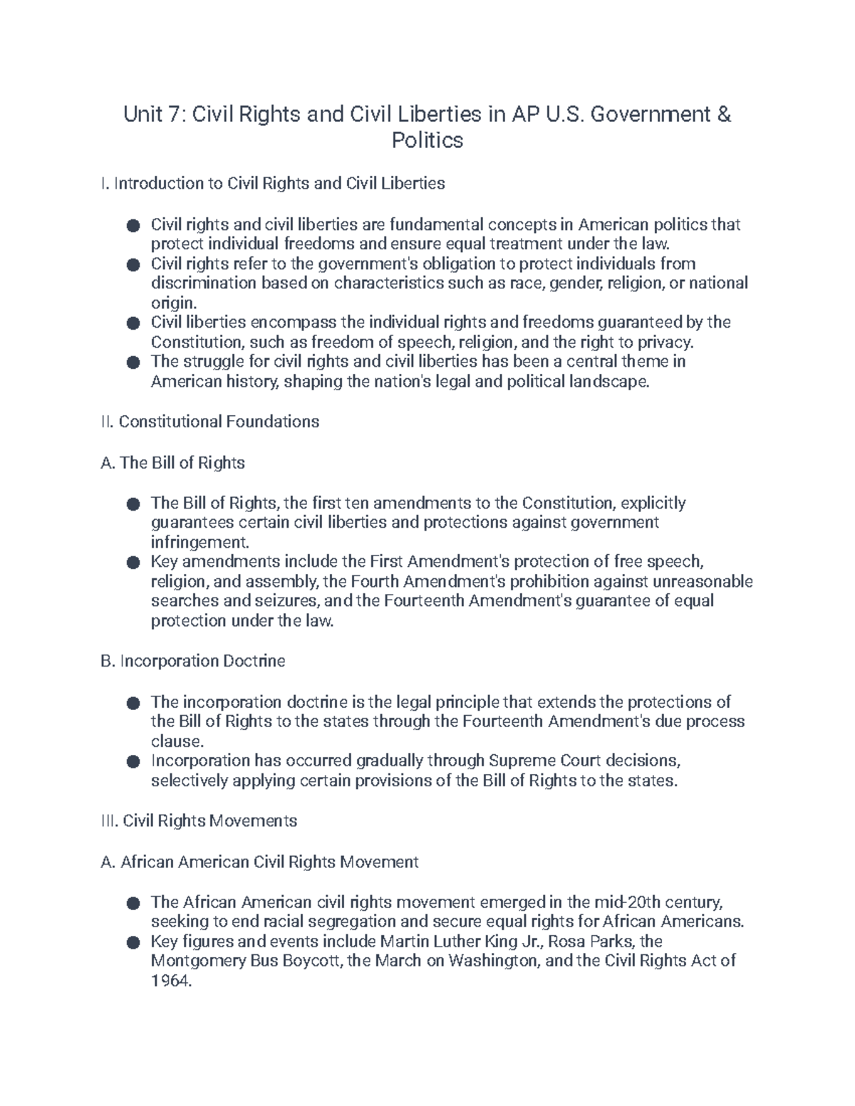 Unit 7 Study Guide: Political Participation Key Terms and Definitions