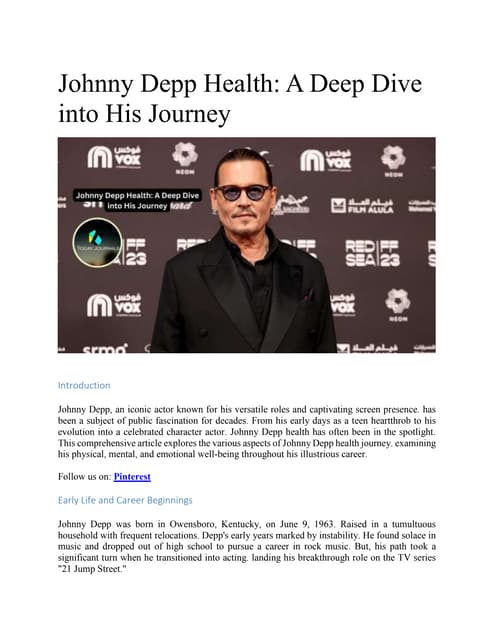Johnny Depp Health Scare: What We Know So Far