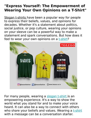 Why Wear Political Shirts? Express Yourself with Powerful Messages!