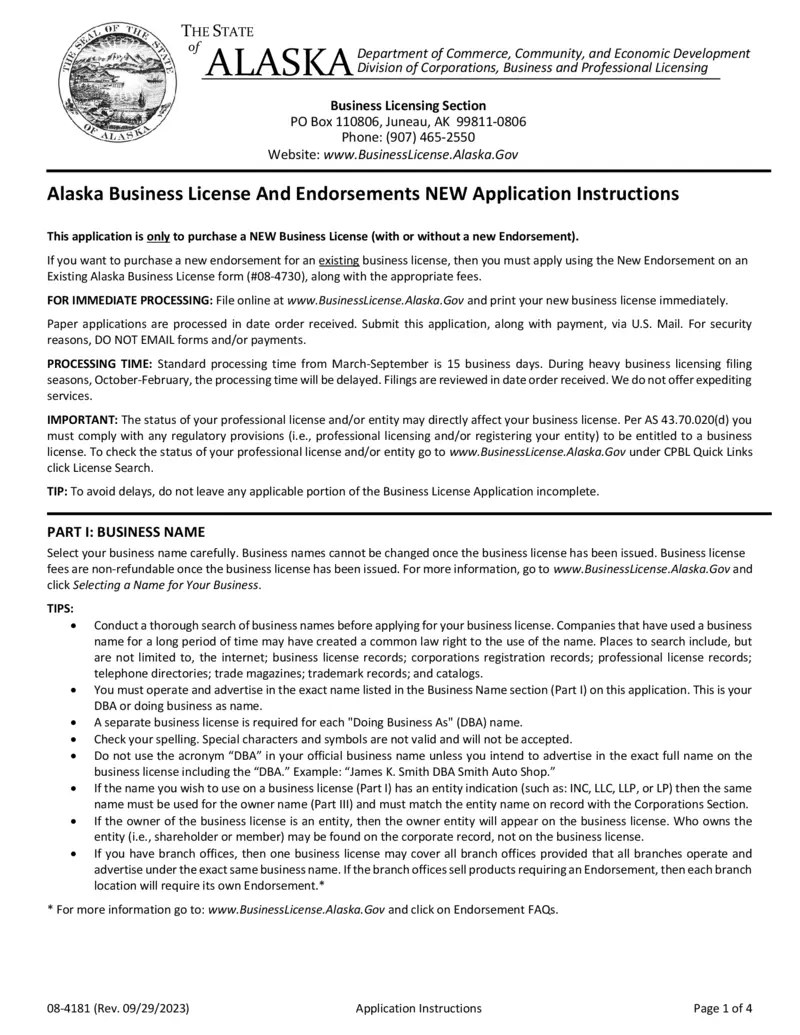 Business License Fairbanks Alaska: Frequently Asked Questions and Answers for New Businesses.
