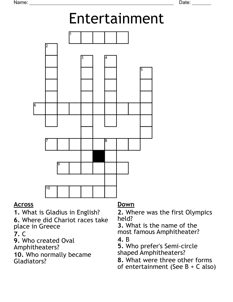 Entertainment Crossword Clue Solver: Your Quick Guide to Answers.