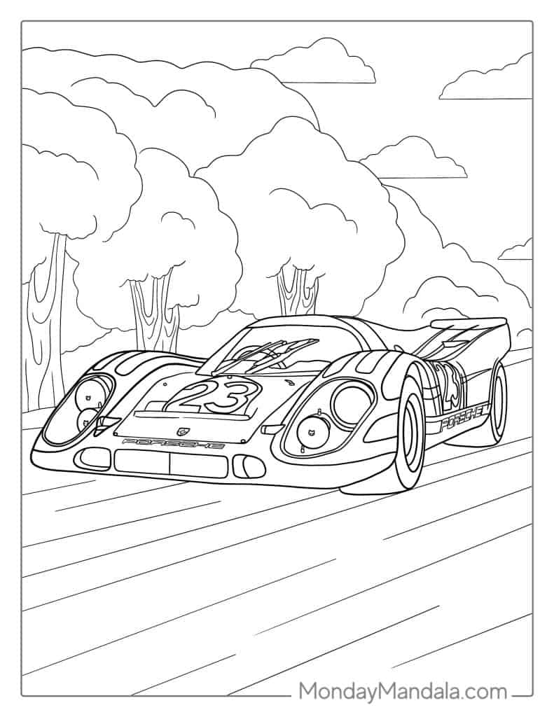 Download Sports Car Coloring Pages: A Fun Activity