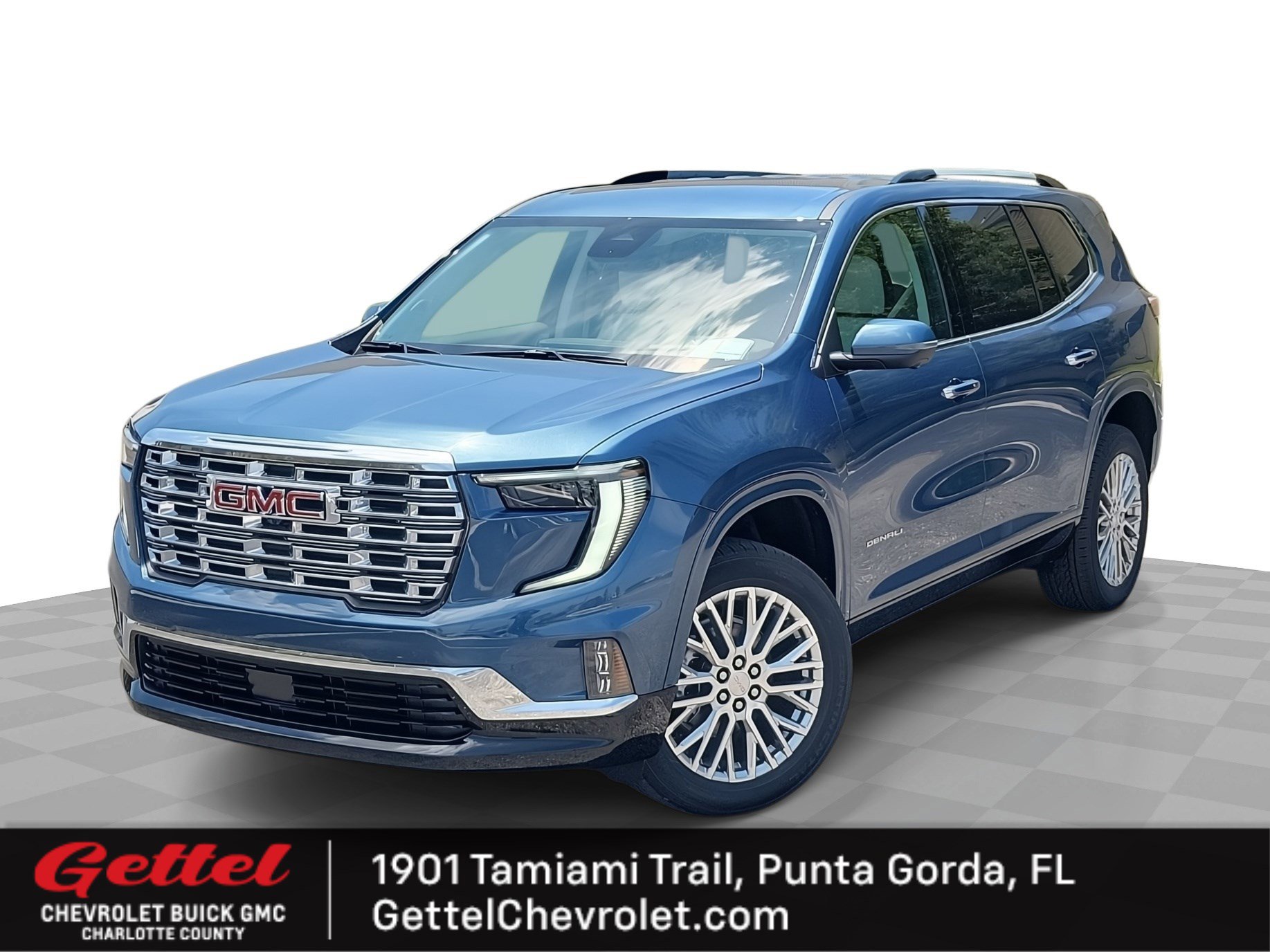 What types of devices can plug into the 2012 acadia denali rear entertainment jacks? Check compatibility here.