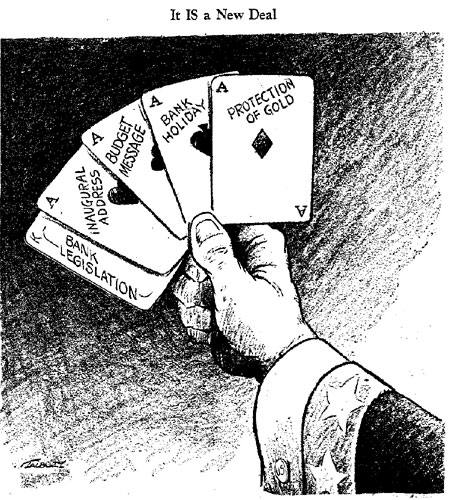 Why study a new deal political cartoon? They show real feelings about big changes in America.